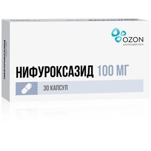 НИФУРОКСАЗИД 100МГ. №30 КАПС. /ОЗОН/