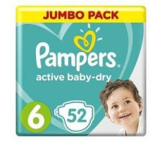 ПАМПЕРС ПОДГУЗН. АКТИВ БЕБИ ДРАЙ 13-18КГ №52 [PAMPERS]