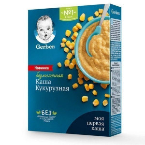 ГЕРБЕР КАША КУКУРУЗА Б/МОЛ. 180Г. 5+МЕС. [GERBER]