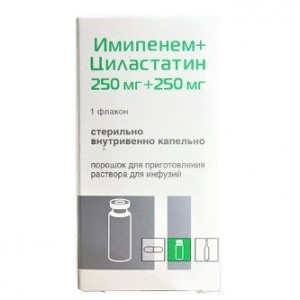 ИМИПЕНЕМ И ЦИЛАСТАТИН 250МГ+250МГ. №1 ПОР. Д/Р-РА Д/ИНФ. ФЛ. /КРАСФАРМА/