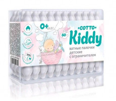 КОТТО КИДДИ ВАТНЫЕ ПАЛОЧКИ ДЕТ. №60 С ОГРАНИЧИТЕЛЕМ [COTTO KIDDY]