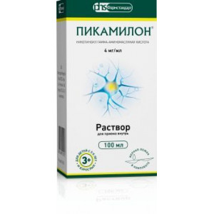 ПИКАМИЛОН 4МГ/МЛ. 100МЛ. Р-Р Д/ПРИЕМА ВНУТРЬ ФЛ. /ФАРМСТАНДАРТ-ЛЕКСРЕДСТВА/