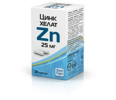 ЦИНК ХЕЛАТ 25МГ./326МГ. №30 КАПС. /РЕАЛКАПС/
