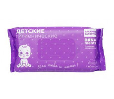 БОНА МЕНТЕ САЛФЕТКИ ВЛАЖ. ДЕТСКИЕ №60 [BONA MENTE]