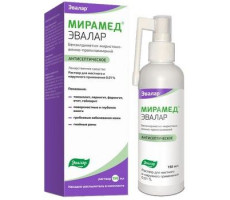 МИРАМЕД ЭВАЛАР 0,01% 150МЛ. Р-Р Д/МЕСТ. И НАРУЖ.ПРИМ. ФЛ. +НАСАДКА-РАСПЫЛИТЕЛЬ /ЭВАЛАР/