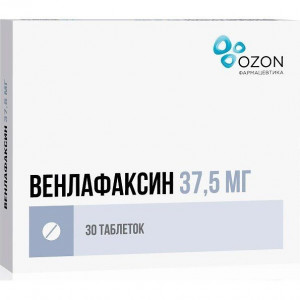 ВЕНЛАФАКСИН 37,5МГ. №30 ТАБ. /ОЗОН/