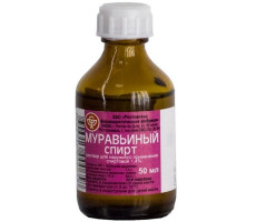 МУРАВЬИНЫЙ СПИРТ 1,4% 50МЛ. №1 Р-Р Д/НАРУЖ.ПРИМ. ФЛ. /БЭГРИФ/