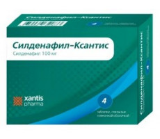 СИЛДЕНАФИЛ-КСАНТИС 100МГ. №4 ТАБ. П/П/О
