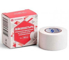 ЛЕЙКОПЛАСТЫРЬ ФИКСИР. 3Х500 ТКАН.ОСНОВА