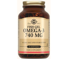 СОЛГАР КОНЦЕНТРАТ РЫБЬЕГО ЖИРА ОМЕГА-3 740МГ. №50 КАПС. [SOLGAR]