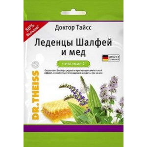 Д.ТАЙСС ЛЕДЕНЦЫ ШАЛФЕЙ+МЕД+ВИТ.С 75Г.