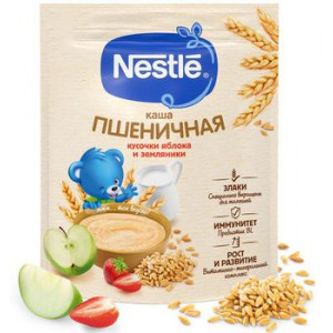 НЕСТЛЕ КАША 200Г. ПШЕНИЦА+ЯБЛОКО+ЗЕМЛЯНИКА БИФИДО МОЛ. [NESTLE]