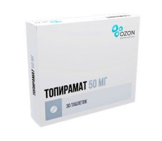 ТОПИРАМАТ 50МГ. №30 ТАБ. П/П/О /АТОЛЛ/ОЗОН/
