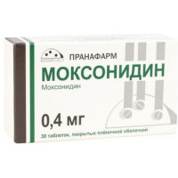 МОКСОНИДИН 0,4МГ. №30 ТАБ. П/П/О /ПРАНАФАРМ/