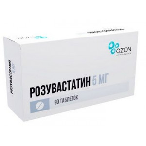 РОЗУВАСТАТИН 5МГ. №90 ТАБ. П/П/О /ОЗОН/