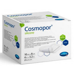ХАРТМАНН КОСМОПОР СИЛИКОН ПОВЯЗКА 10СМХ8СМ №25 САМОКЛ. ВПИТ. ПОДУШЕЧКА /АРТ.9011020/ [HARTMANN COSMOPOR]