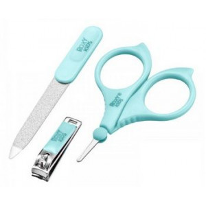 РОКСИ-КИДС МАНИКЮР. НАБОР (НОЖН+ПИЛ.+КУСАЧКИ) ГОЛУБ. /АРТ.RBM-001-B/ [ROXY KIDS]