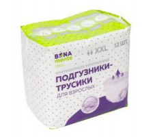 БОНА МЕНТЕ ПОДГУЗНИКИ-ТРУСЫ Д/ВЗР. Р.XXL №12 [BONA MENTE]