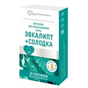 СЕРДЦЕ КОНТИНЕНТА БЛИЦ. ЭВКАЛИПТ+СОЛОДКА 2,5Г. №16 ПАСТИЛКИ Д/РАСС. СЕРДЦЕ КОНТИНЕНТА БЛИЦ. ЭВКАЛИПТ+СОЛОДКА 2,5Г. №16 ПАСТИЛКИ Д/РАСС.