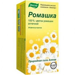 ЧАЙН.НАПИТОК РОМАШКА 1,5Г. №20 ПАК. /ЭВАЛАР/ (БАД) ЧАЙН.НАПИТОК