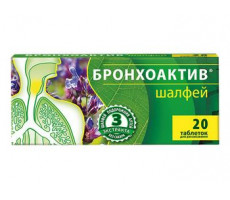 ВИТАМИР БРОНХОАКТИВ ШАЛФЕЙ №24 ТАБ. /КВАДРАТ-С/
