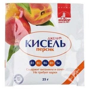 КИСЕЛЬ ДЖЕЛИ ПЛЮС ПЕРСИК 25Г. №1 ПАК.