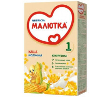 МАЛЮТКА КАША КУКУРУЗА МОЛ. 200/220Г. 5+МЕС.