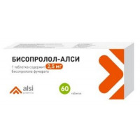 БИСОПРОЛОЛ-АЛСИ 2,5МГ. №60 ТАБ. /АЛСИ ФАРМА/