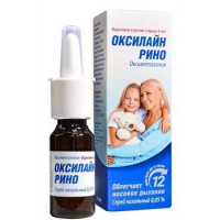ОКСИЛАЙН РИНО 0,05% 15МЛ. №1 НАЗАЛ.СПРЕЙ ФЛ. /СТМФАРМ/ДОСФАРМ/