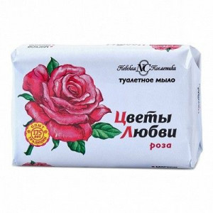 ЦВЕТЫ ЛЮБВИ МЫЛО РОЗА 90Г.