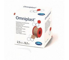 ХАРТМАНН ОМНИПЛАСТ ЛЕЙКОПЛАСТ. 2,5СМХ9,2М. №1 ТЕЛ.ЦВ. ТЕКСТ.ТКАНЬ [OMNIPLAST]